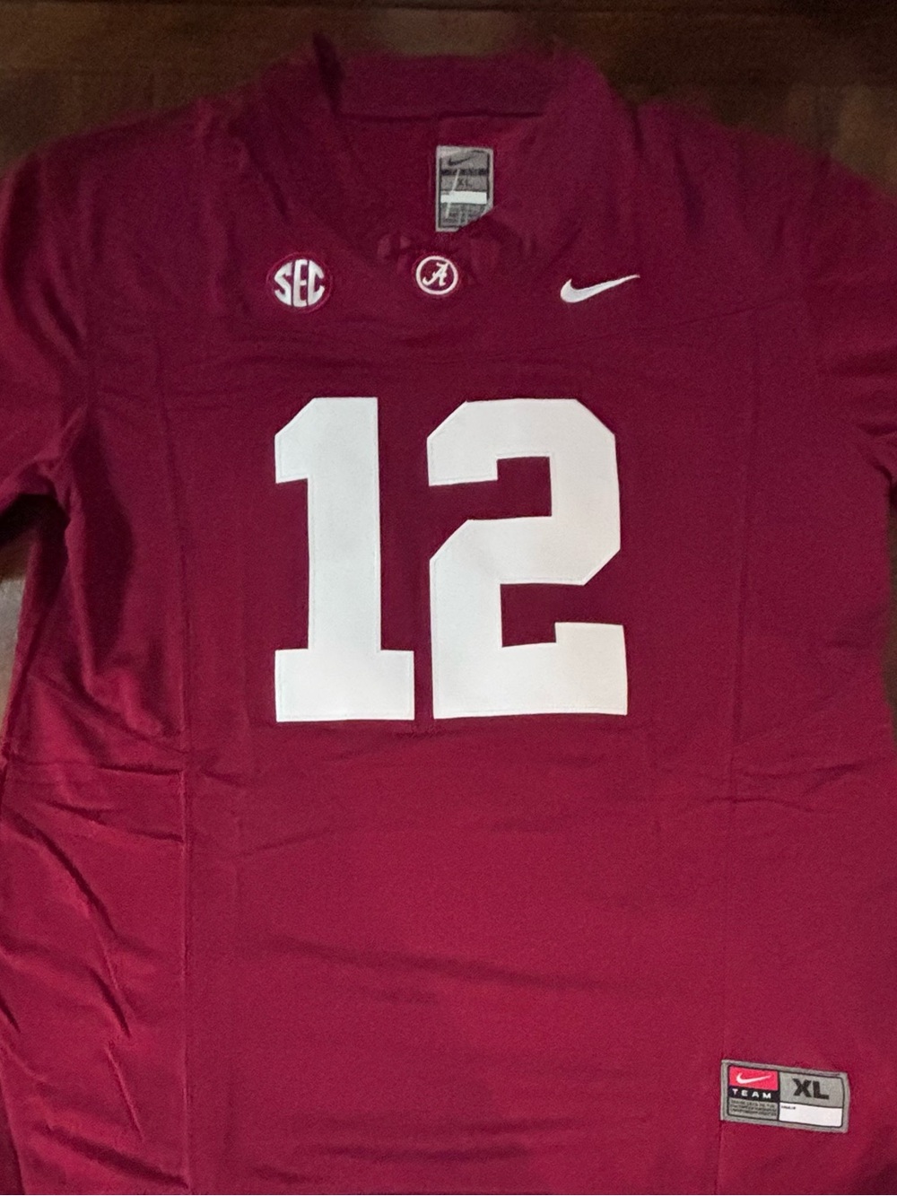 Alabama Crimson Tide Keelon Russell Stitched Red Jersey Adult XL NWT
